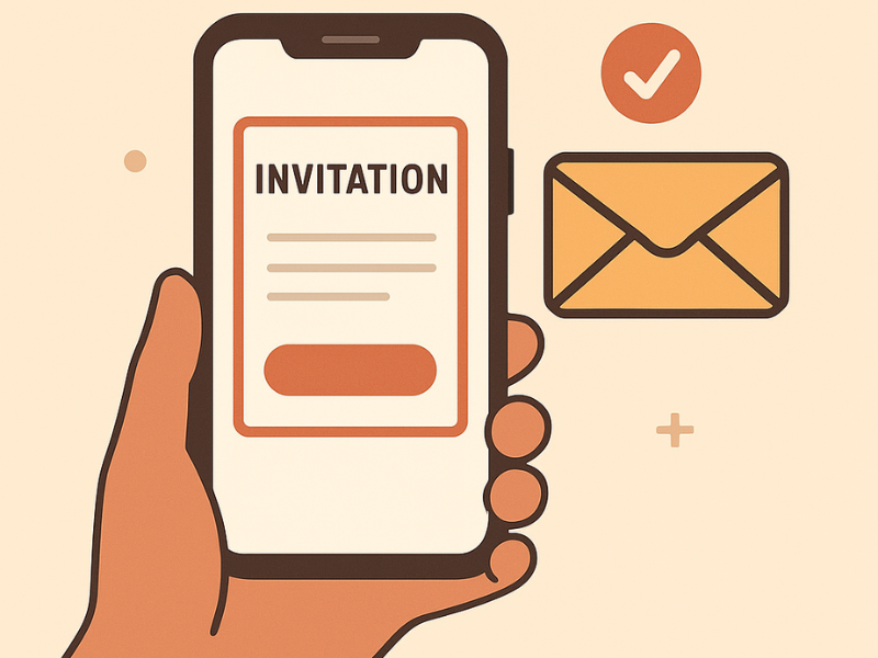 Création d'invitations QR Code